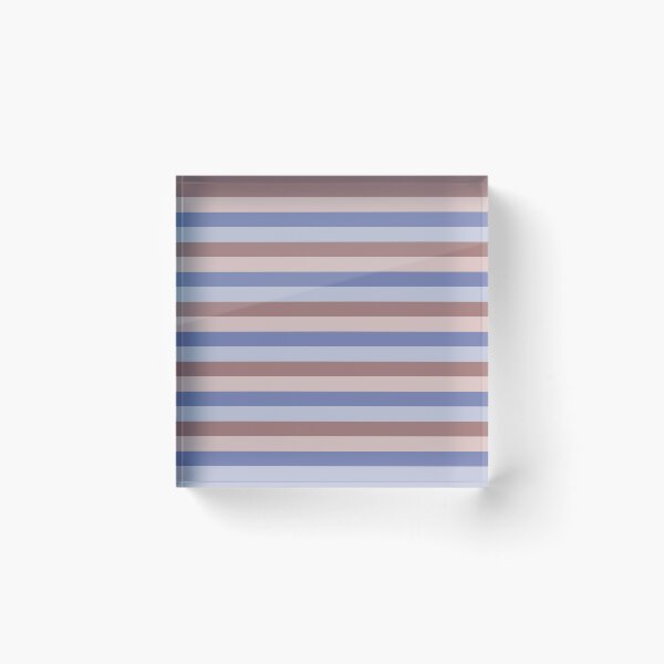 Item preview, Blue, reddish brown & pink horizontal lines designed and sold by Mint + Midnight.