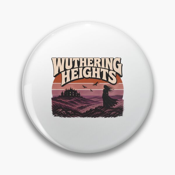 Item preview, Wuthering Heights Retro Sunset Gothic Manor Moors designed and sold by Fenay Designs.