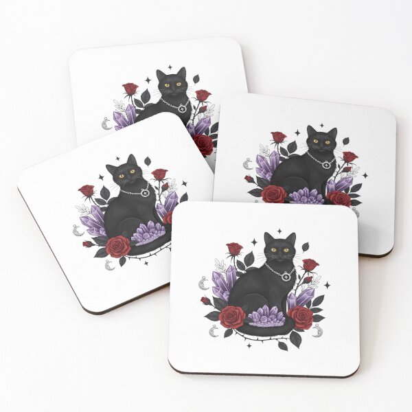 Item preview, Black Cat Thorn Rose Gift designed and sold by IllumeInk.