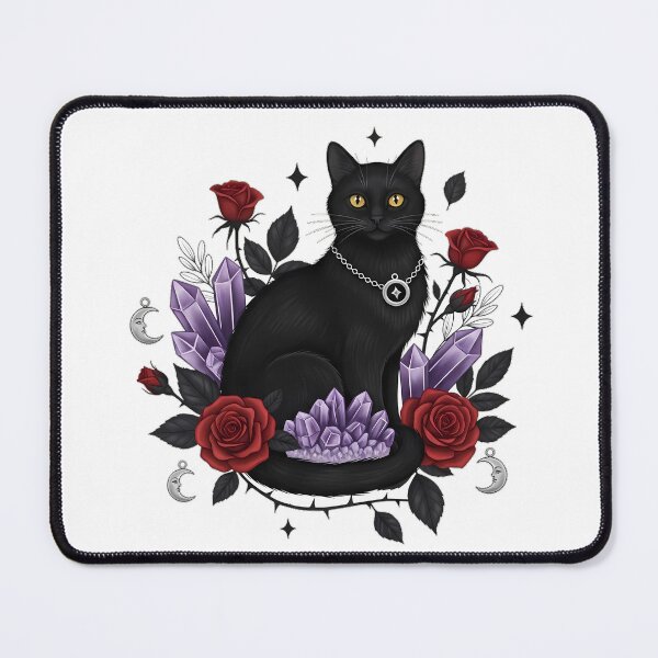 Item preview, Black Cat Thorn Rose Gift designed and sold by IllumeInk.
