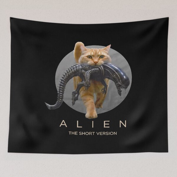 Item preview, The Short Version Funny Sci Fi Horror Movie Cat Lover designed and sold by Namerreh59Art.
