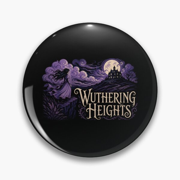 Item preview, Wuthering Heights Purple Night Sky Full Moon Gothic designed and sold by Fenay Designs.