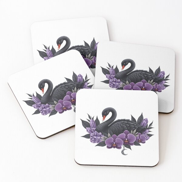 Item preview, Black Swan Orchid Moon Gift designed and sold by IllumeInk.