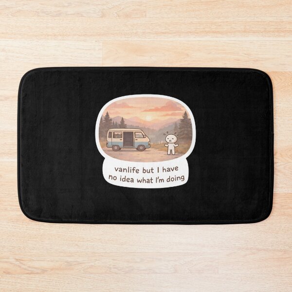 Item preview, Vanlife But I Have No Idea What Im Doing Funny Travel Sticker designed and sold by FestivityFinds.