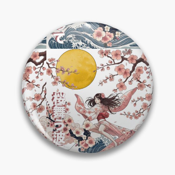 Item preview, Cherry Blossom Surf Beach  designed and sold by Everpop.