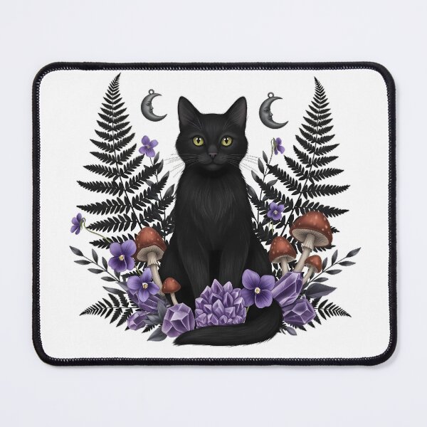 Item preview, Witchy Cat Fern Gift designed and sold by IllumeInk.