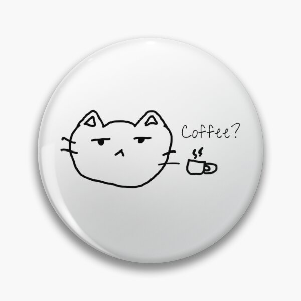 Item preview, Coffee Nonchalant Cat Doodle  designed and sold by LesaDickson.