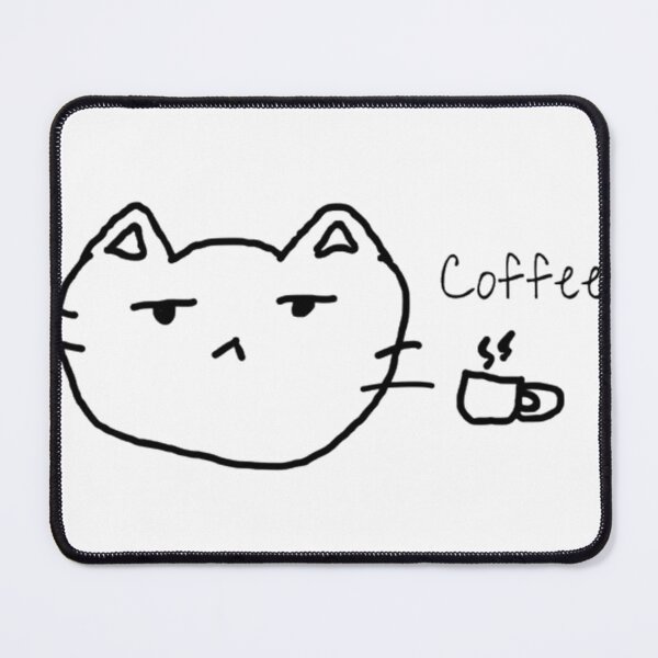 Item preview, Coffee Nonchalant Cat Doodle  designed and sold by LesaDickson.