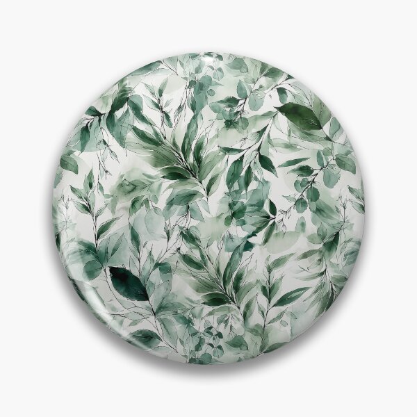Item preview, Botanical Ink Wash Sage and Forest Canopy designed and sold by Nine Lives Studio.