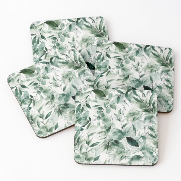 Item preview, Botanical Ink Wash Sage and Forest Canopy designed and sold by Nine Lives Studio.