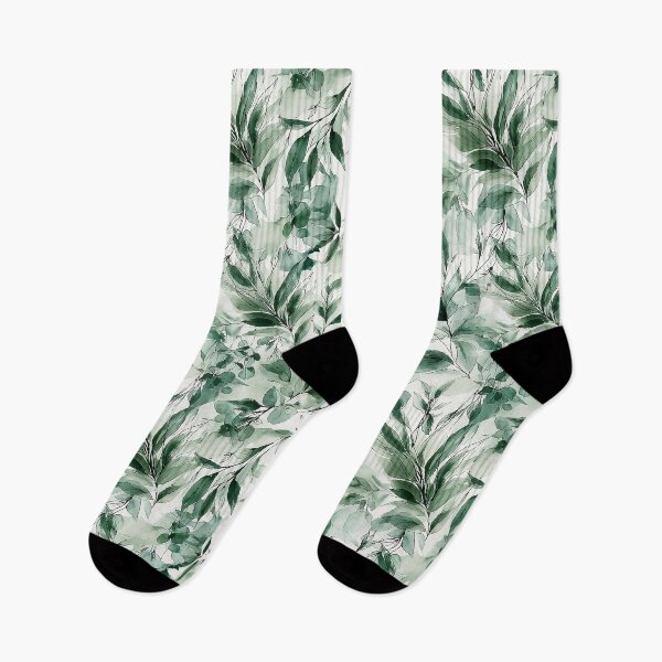 Item preview, Botanical Ink Wash Sage and Forest Canopy designed and sold by Nine Lives Studio.