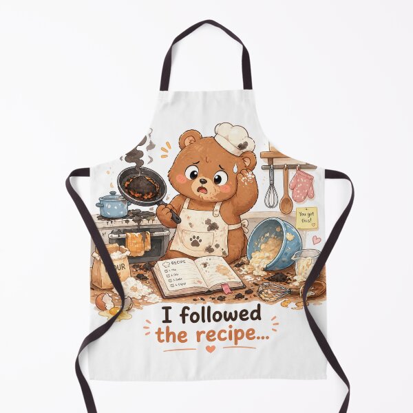 Item preview, Bear Cooking Disaster I Followed Recipe Moment designed and sold by Sadia  Jannat.