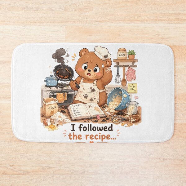 Item preview, Bear Cooking Disaster I Followed Recipe Moment designed and sold by Sadia  Jannat.