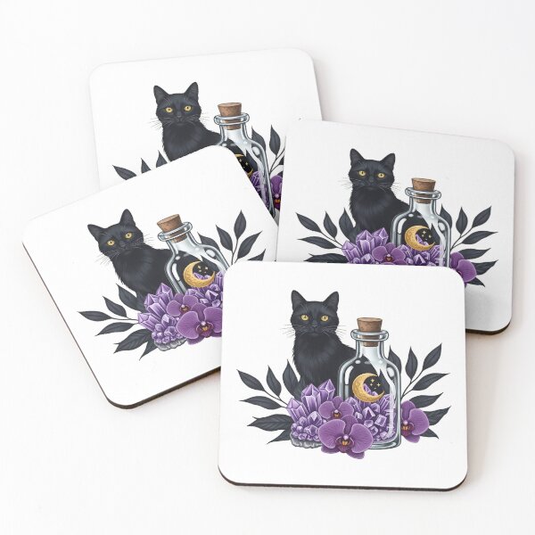 Item preview, Black Cat Potion Bottle Gift designed and sold by IllumeInk.
