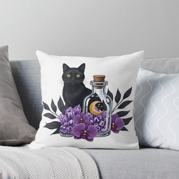 Item preview, Black Cat Potion Bottle Gift designed and sold by IllumeInk.