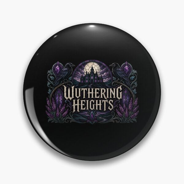Item preview, Wuthering Heights Stained Glass Ravens Gothic Manor designed and sold by Fenay Designs.