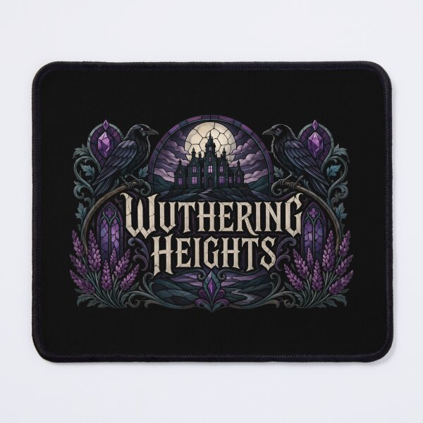 Item preview, Wuthering Heights Stained Glass Ravens Gothic Manor designed and sold by Fenay Designs.