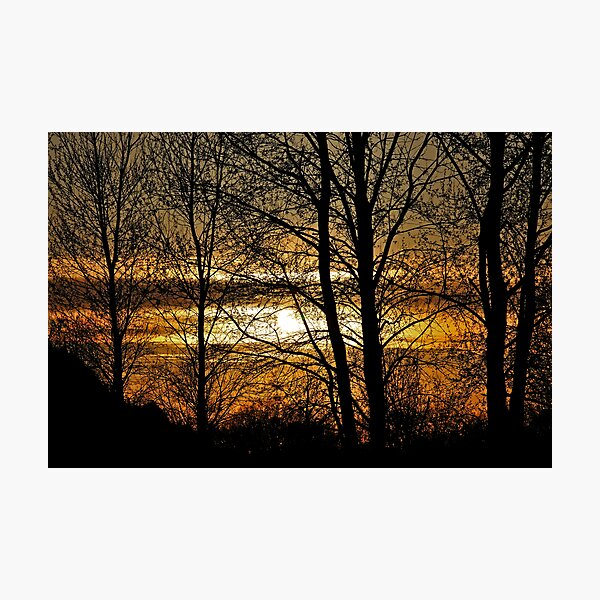 Sunset on the highway Photographic Print