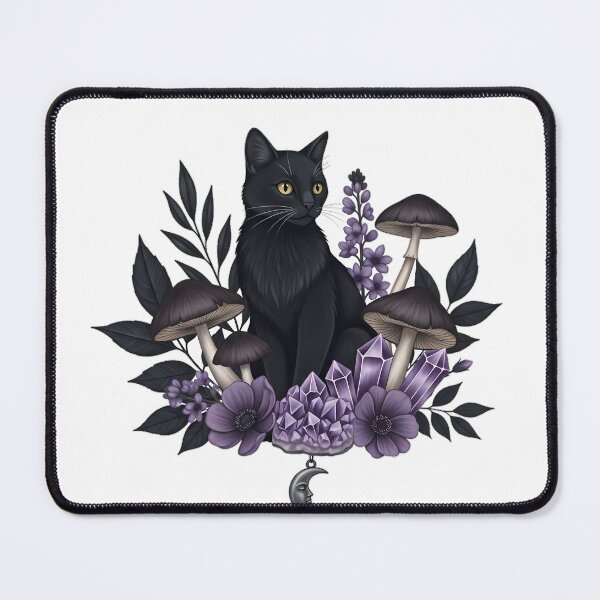 Item preview, Gothic Mushroom Cat Gift designed and sold by IllumeInk.