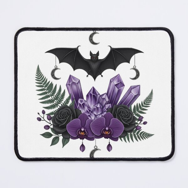 Item preview, Bat Amethyst Rose Gift designed and sold by IllumeInk.