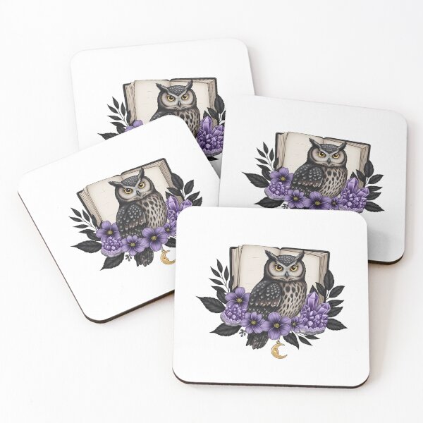 Item preview, Dark Academia Owl Violet Gift designed and sold by IllumeInk.
