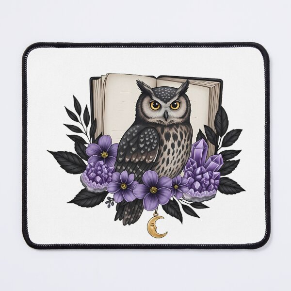 Item preview, Dark Academia Owl Violet Gift designed and sold by IllumeInk.