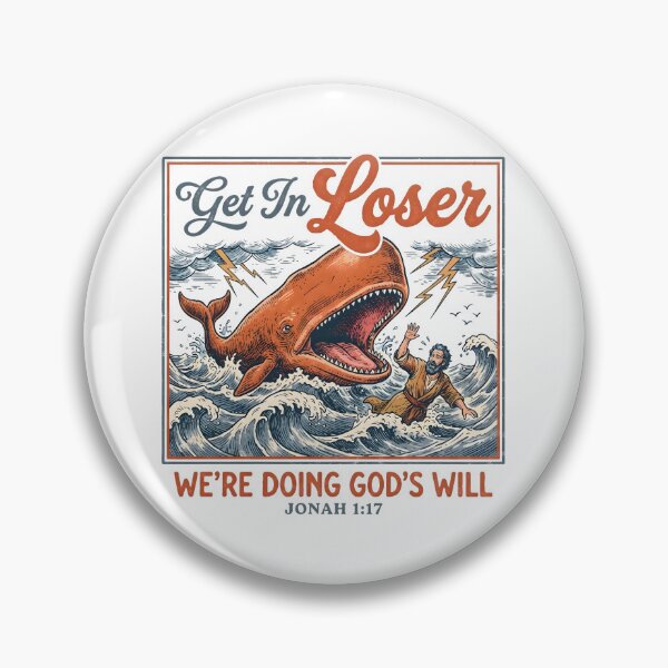Item preview, Get In Loser We’re Doing God’s Will Shirt Jonah 1:17 Funny Christian Bible Verse designed and sold by Namerreh59Art.