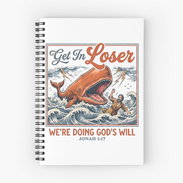 Item preview, Get In Loser We’re Doing God’s Will Shirt Jonah 1:17 Funny Christian Bible Verse designed and sold by Namerreh59Art.
