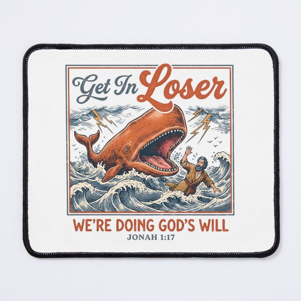 Item preview, Get In Loser We’re Doing God’s Will Shirt Jonah 1:17 Funny Christian Bible Verse designed and sold by Namerreh59Art.