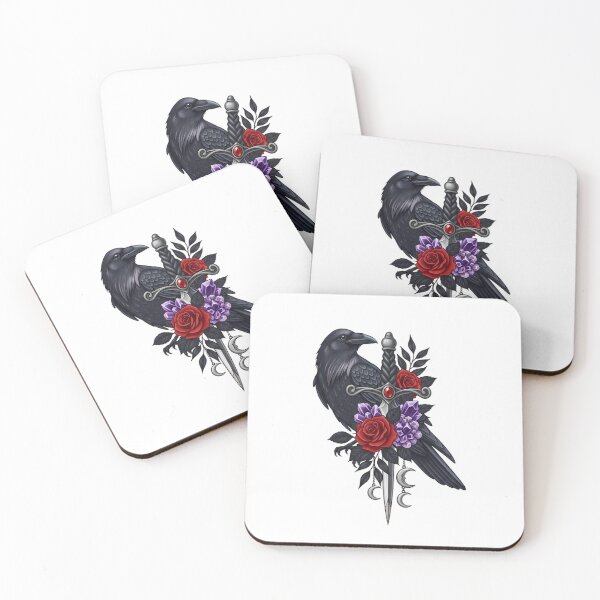 Item preview, Raven Dagger Rose Gift designed and sold by IllumeInk.