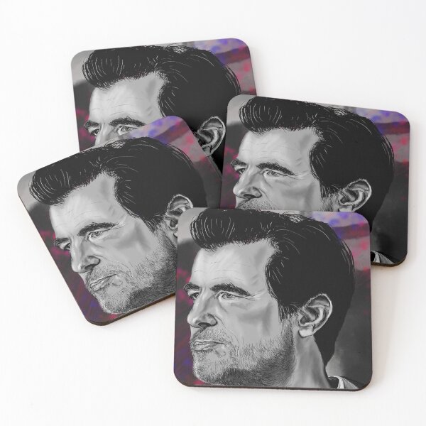Item preview, Claes Bang Black and White portrait (colour splash) designed and sold by Dracula Fan Art.