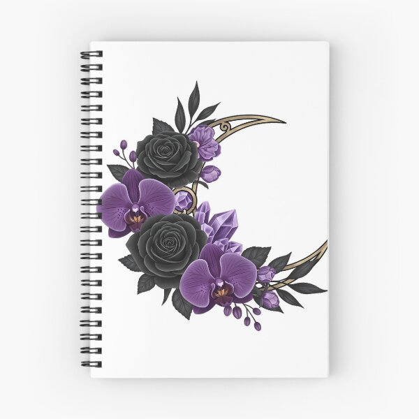 Item preview, Black Rose Crescent Gift designed and sold by IllumeInk.