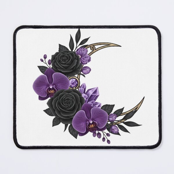 Item preview, Black Rose Crescent Gift designed and sold by IllumeInk.