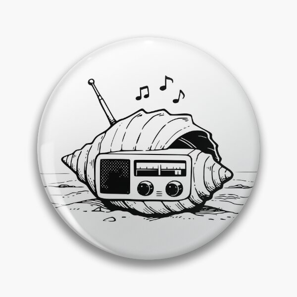 Item preview, Seashell Radio Waves designed and sold by YV Designs & Stuff.