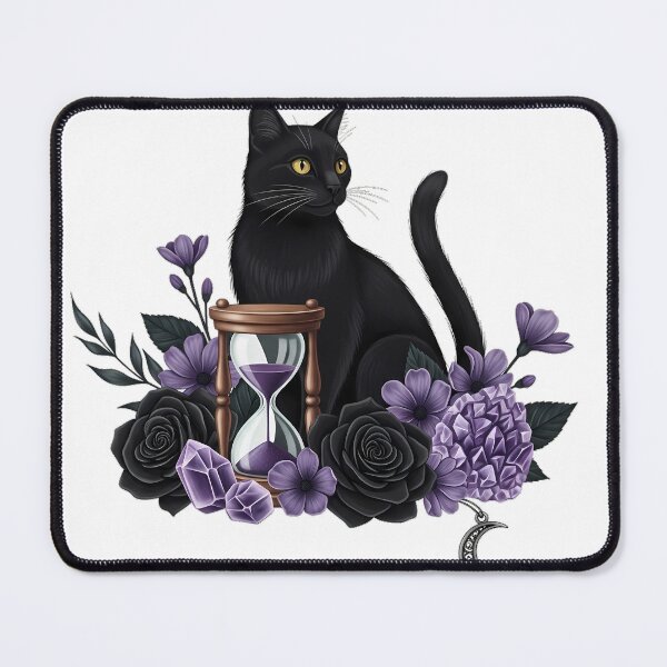 Item preview, Cat Moon Hourglass Gift designed and sold by IllumeInk.