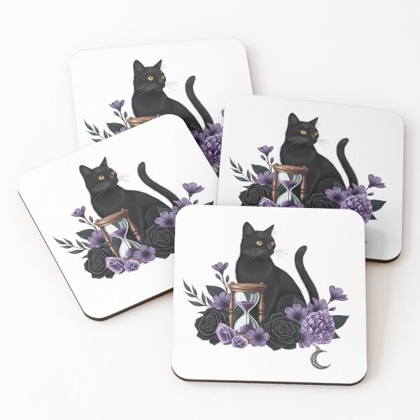 Item preview, Cat Moon Hourglass Gift designed and sold by IllumeInk.