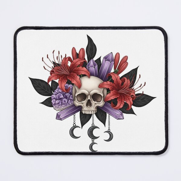Item preview, Spider Lily Skull Gift designed and sold by IllumeInk.