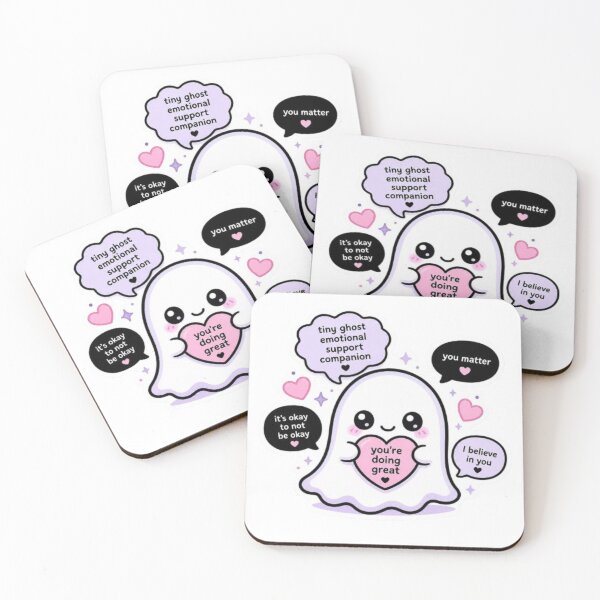 Item preview, Tiny Emotional Support Ghost Sticker designed and sold by THAMIM REALITY 2.0.