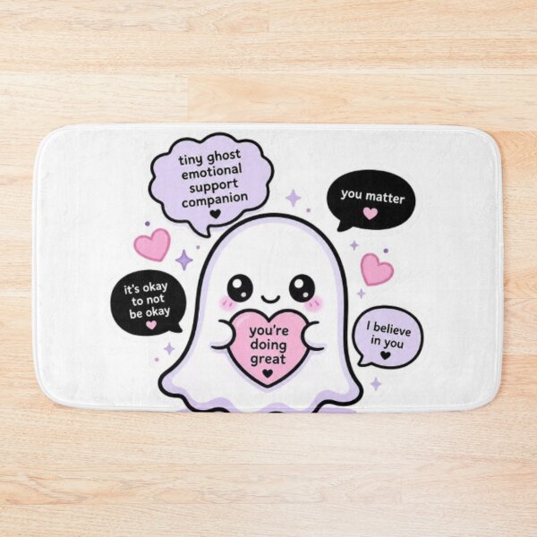 Item preview, Tiny Emotional Support Ghost Sticker designed and sold by THAMIM REALITY 2.0.