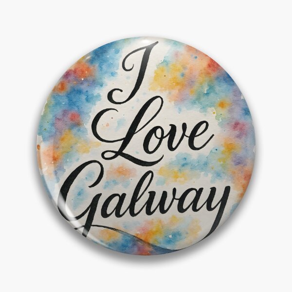 Artikelvorschau, Ich liebe Galway – Aquarell-Splash-Design entworfen und verkauft von EmeraldeaArt.