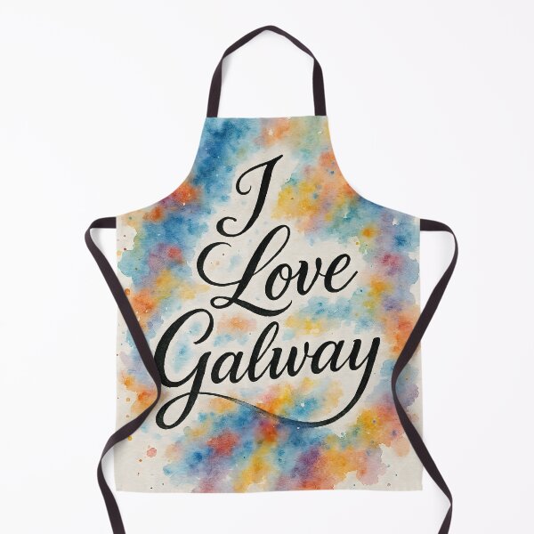 Item preview, I Love Galway – Watercolor Splash Irish Design designed and sold by EmeraldeaArt.
