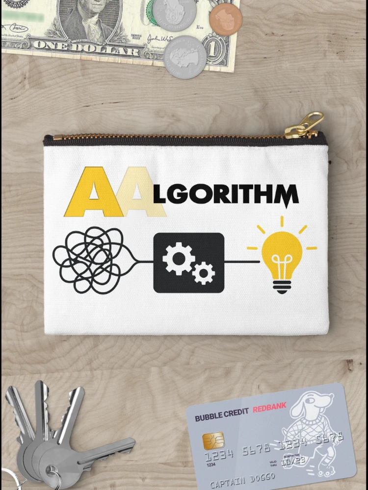 Thumbnail 3 of 4, Zipper Pouch, Algorithm designed and sold by RajkaLunari.