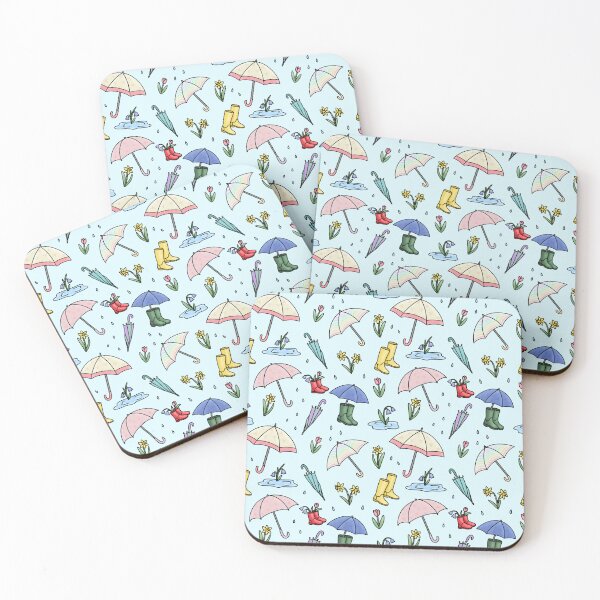 Item preview, April Showers Seamless Pattern designed and sold by TipsyTauroDesigns.