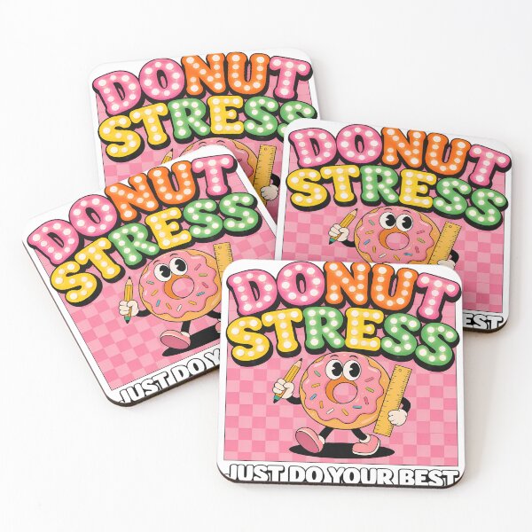 Item preview, Donut Stress Just Do Your Best Cute Donut Teacher Student Motivation Funny School Pun designed and sold by CutOutIdols.