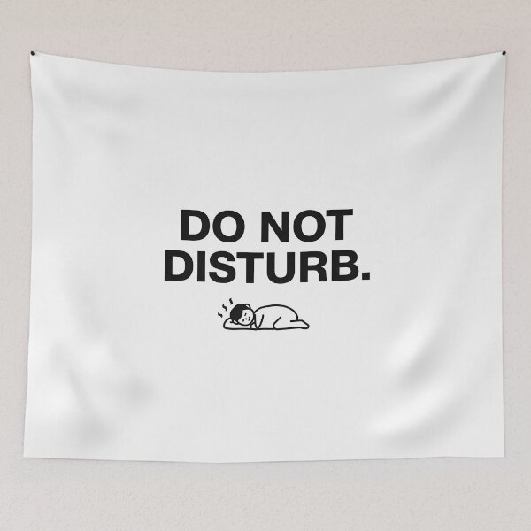 Item preview, Do Not Disturb Funny Introvert Sleeping Mood Design designed and sold by Kavya Art.