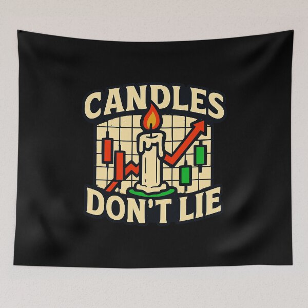 Item preview, Candles Don't Lie - Trust the Chart designed and sold by Riskt8ker Shop.