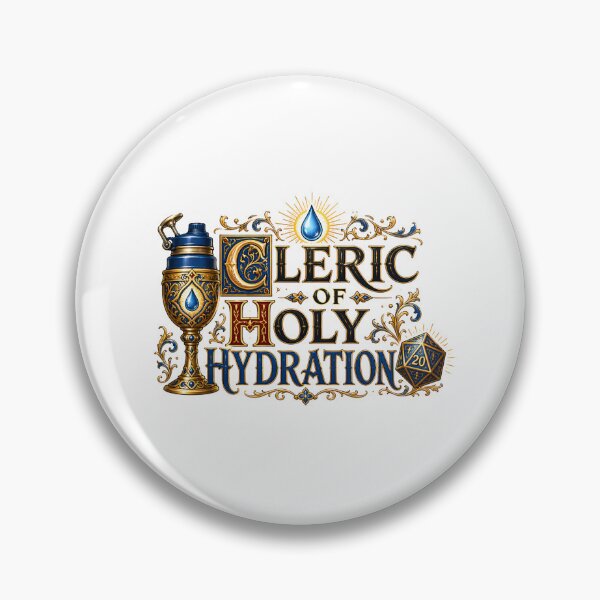 Item preview, Cleric Of Holy Hydration Tabletop RPG Gamer Dice designed and sold by Fenay Designs.