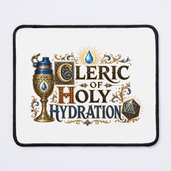 Item preview, Cleric Of Holy Hydration Tabletop RPG Gamer Dice designed and sold by Fenay Designs.