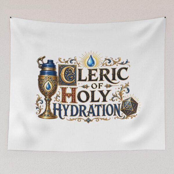 Item preview, Cleric Of Holy Hydration Tabletop RPG Gamer Dice designed and sold by Fenay Designs.