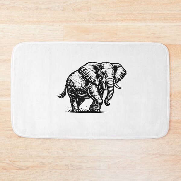 Item preview, Elephant - Bold Line Realistic Illustration designed and sold by Minimalisticaly.